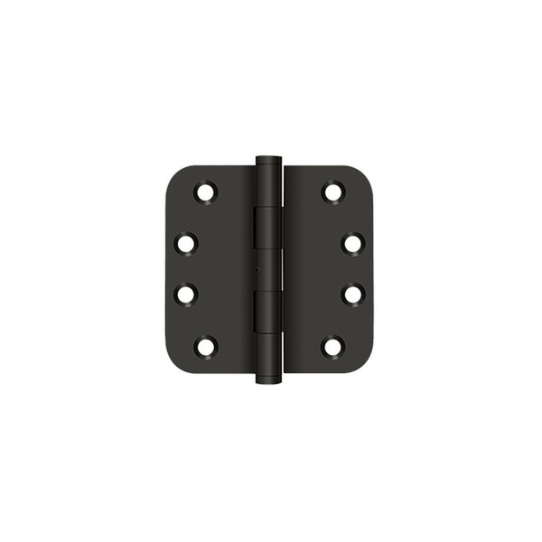 Deltana 4 x 4 x 5/8 Radius Hinge; Oil Rubbed Bronze Finish DSB4R5N10B - main